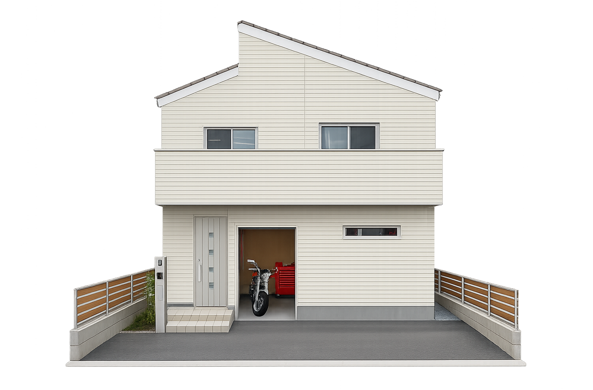 4LDK+ミニインナーガレージ　　2階建てモデルプラン