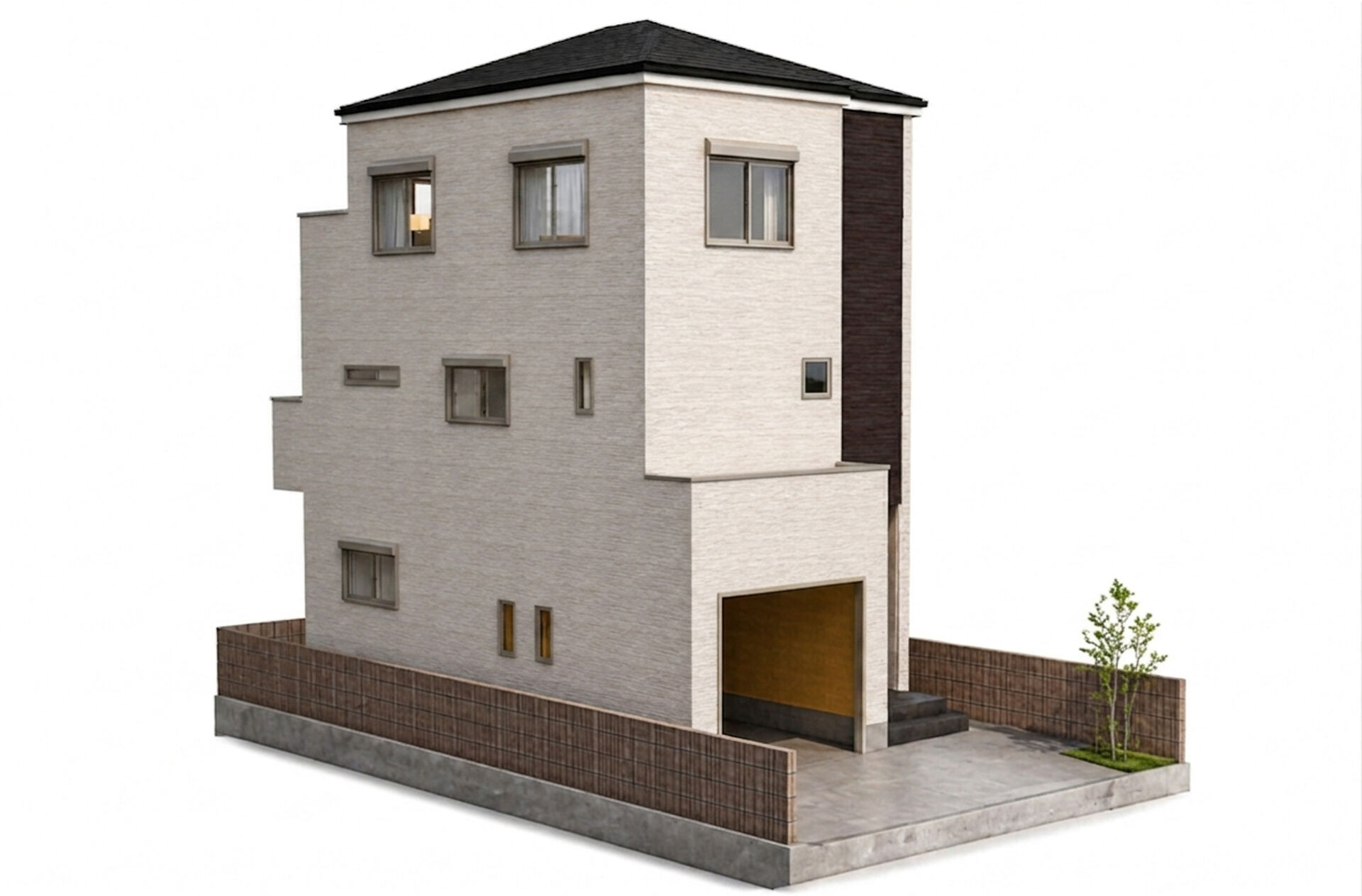 4LDK+ミニインナーガレージ　　2階建てモデルプラン